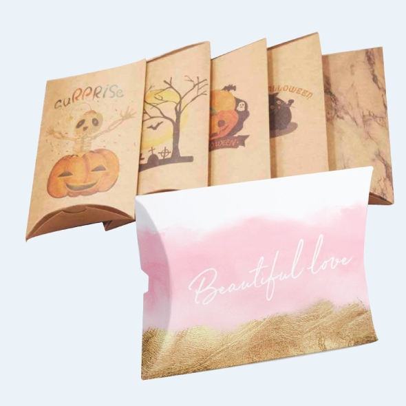 custom pillow shaped boxes packaging