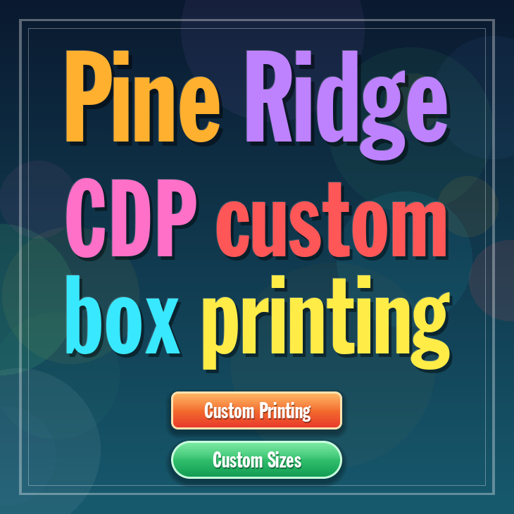 Pine Ridge CDP custom box printing