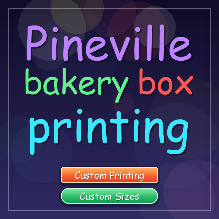 Pineville bakery box printing