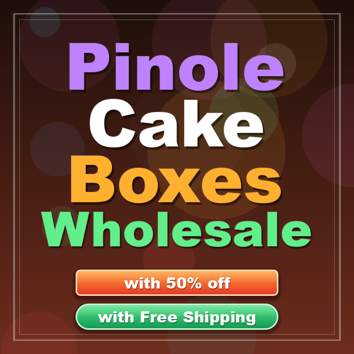 Pinole cake boxes