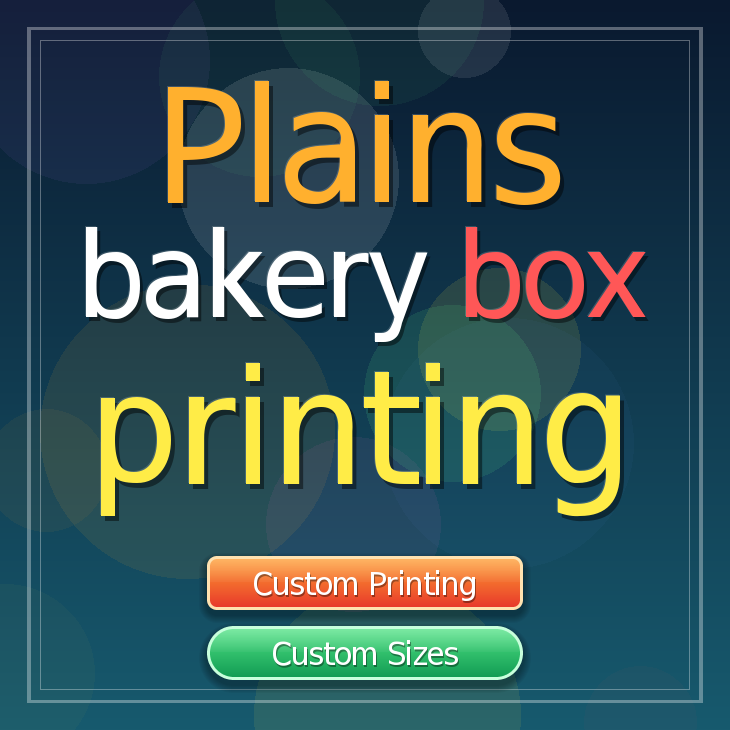 Plains bakery box printing