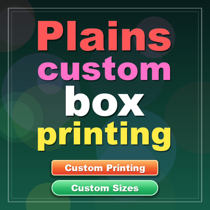 Plains custom box printing