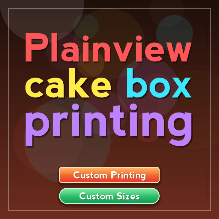 Plainview cake box printing