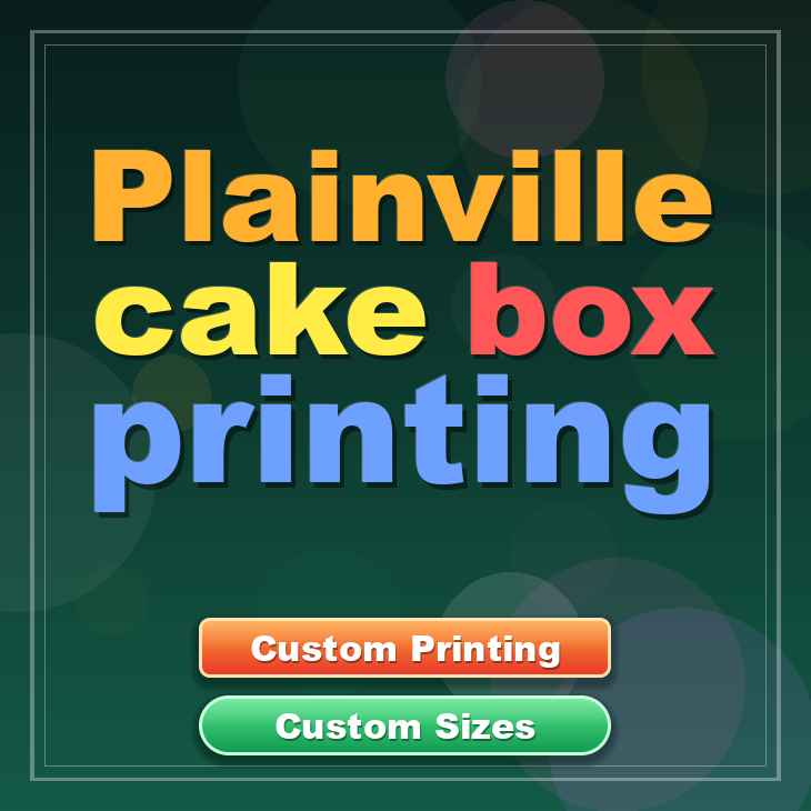 Plainville cake box printing