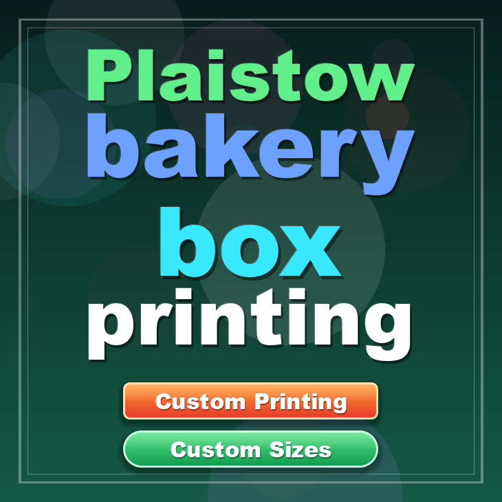 Plaistow bakery box printing