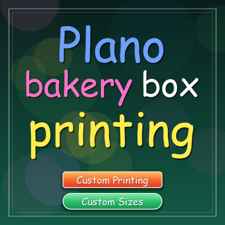 Plano bakery box printing