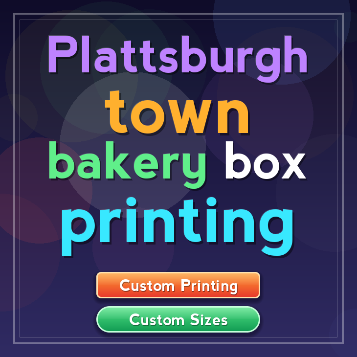 Plattsburgh Town bakery box printing