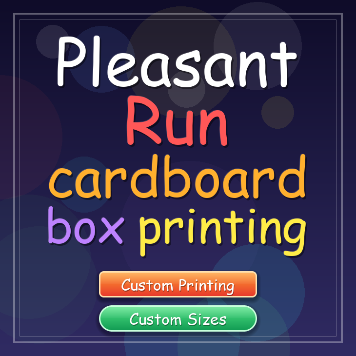 Pleasant Run cardboard box printing