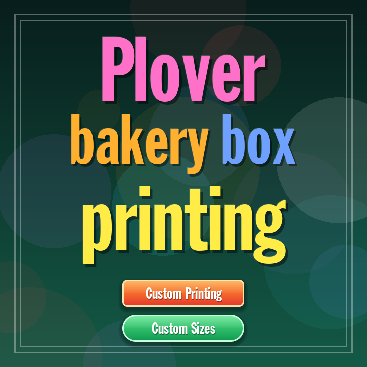 Plover bakery box printing