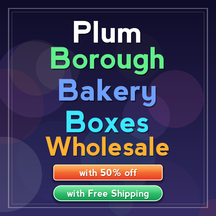 Plum Borough bakery boxes