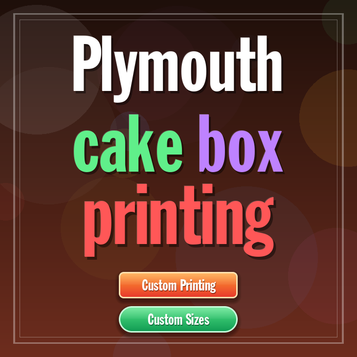 Plymouth cake box printing
