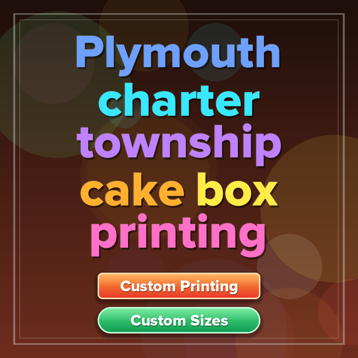 Plymouth Charter Township cake box printing
