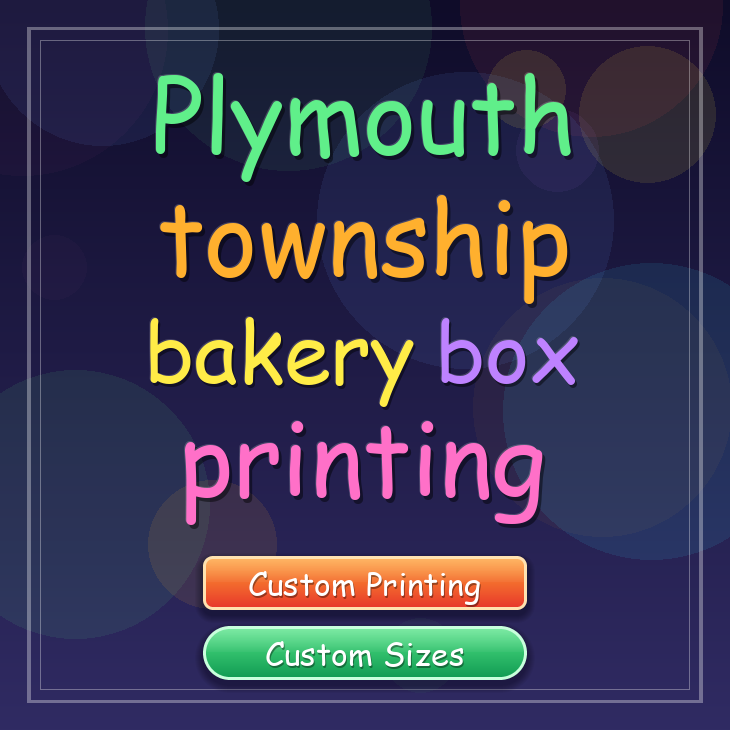 Plymouth Township bakery box printing