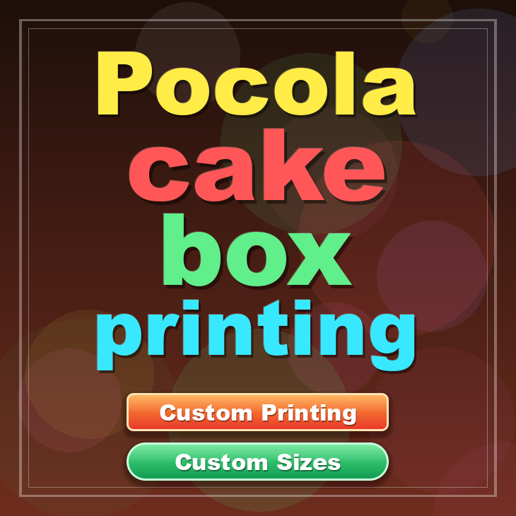 Pocola cake box printing