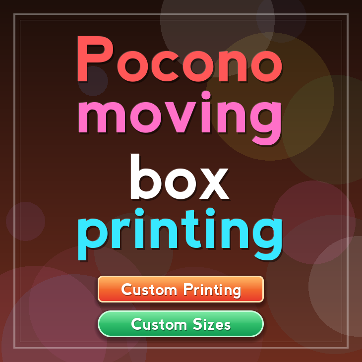 Pocono moving box printing