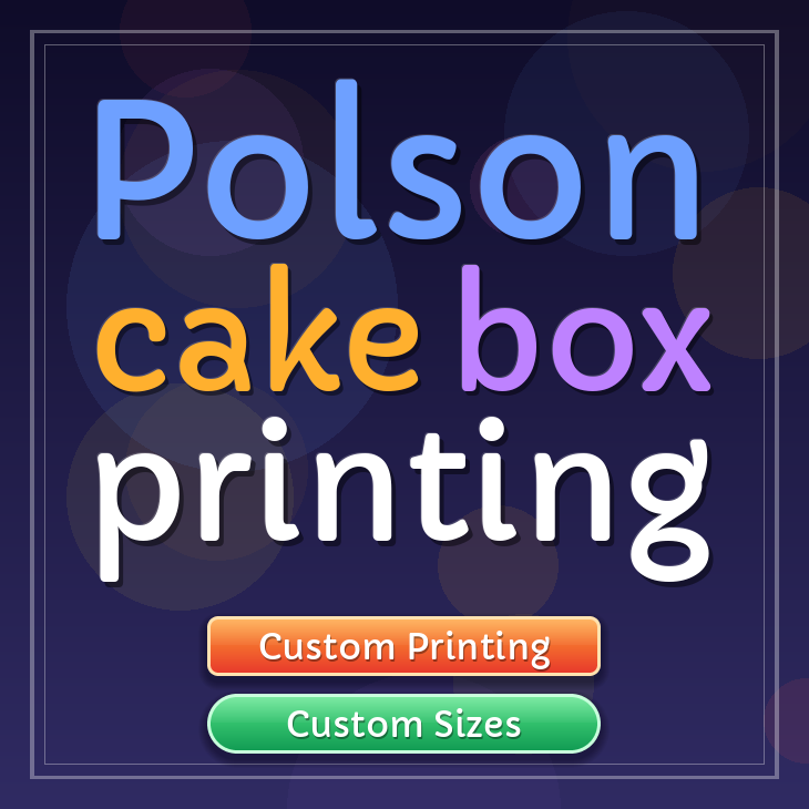 Polson cake box printing