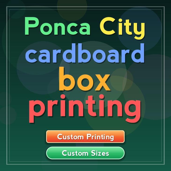 Ponca City cardboard box printing