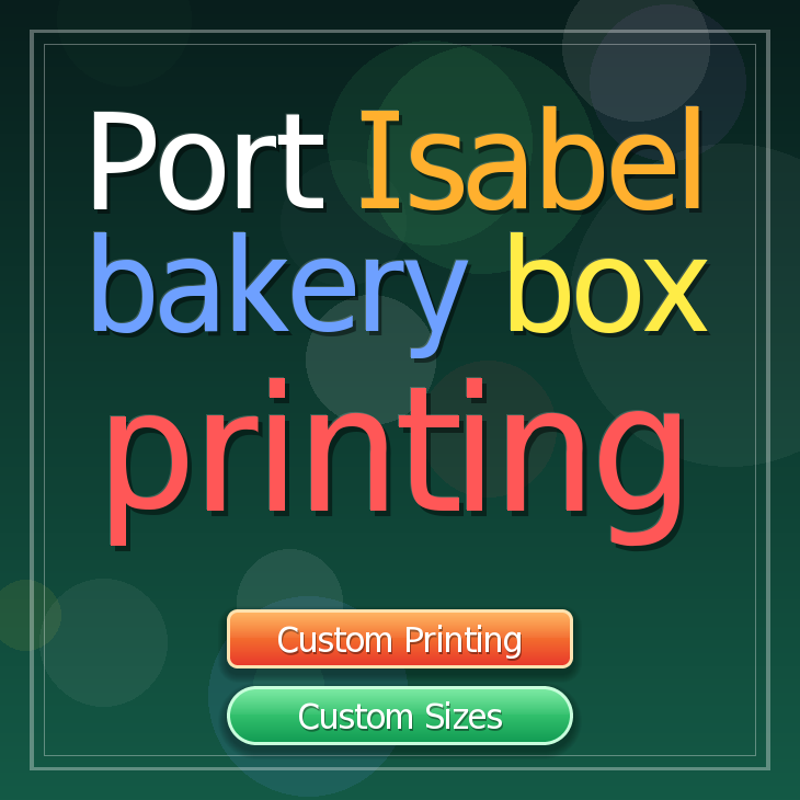 Port Isabel bakery box printing