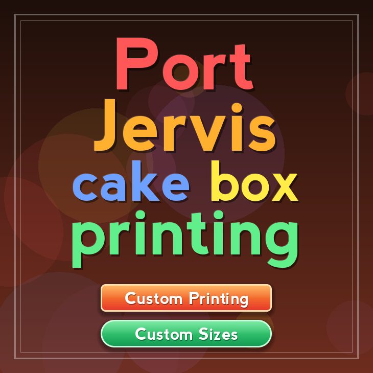 Port Jervis cake box printing