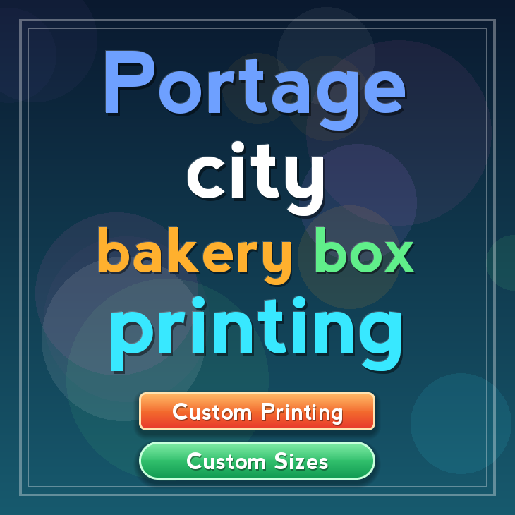 Portage City bakery box printing