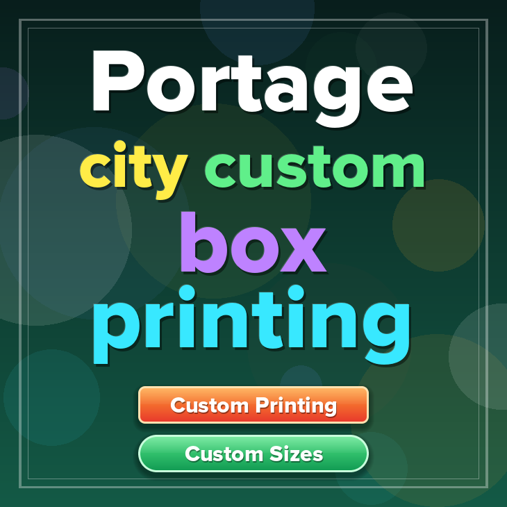 Portage city custom box printing