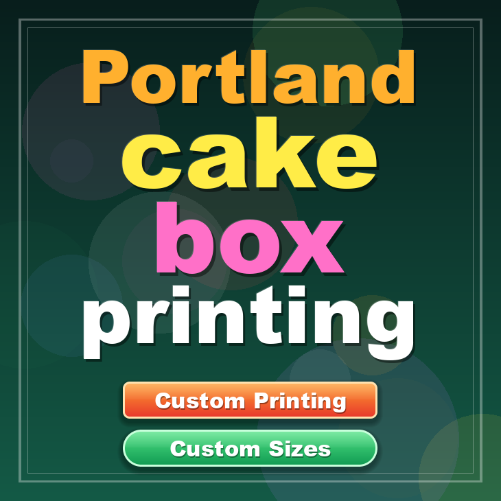 Portland cake box printing
