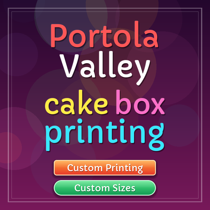 Portola Valley cake box printing