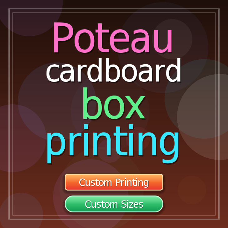 Poteau cardboard box printing