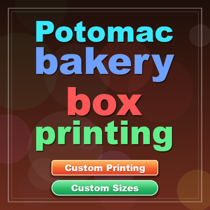 Potomac bakery box printing