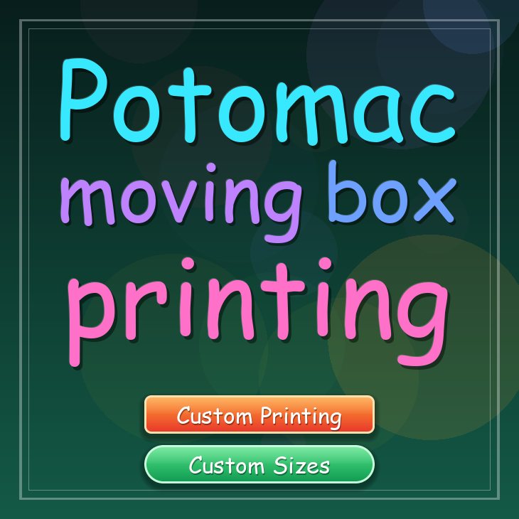 Potomac moving box printing