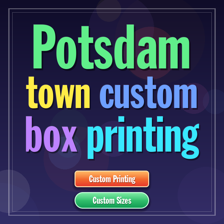 Potsdam town custom box printing