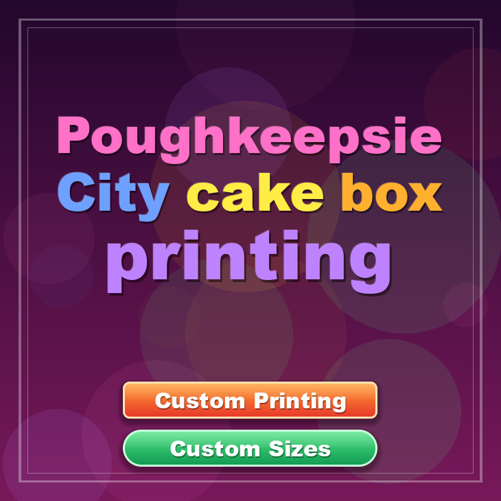 Poughkeepsie City cake box printing