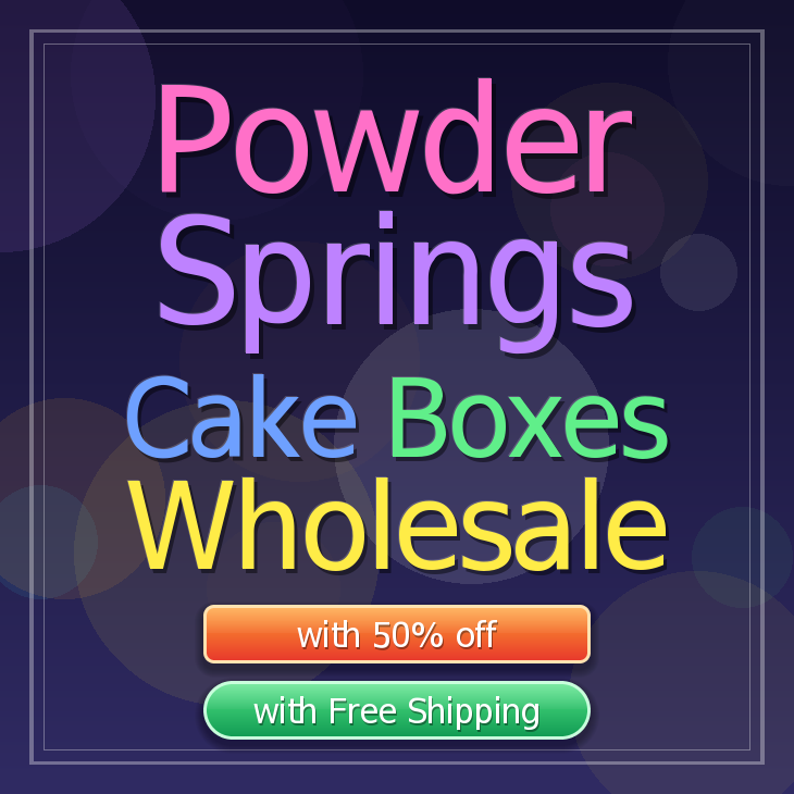 Powder Springs cake boxes