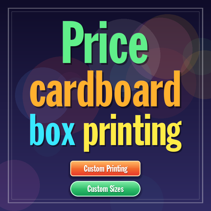 Price cardboard box printing