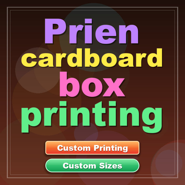 Prien cardboard box printing