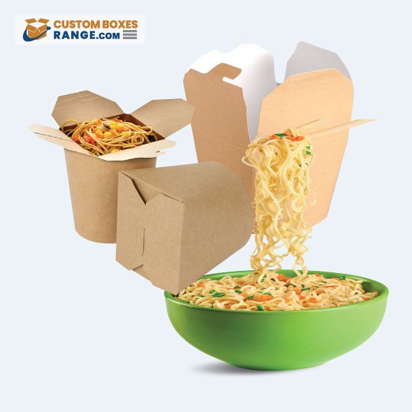 Printed noodle boxes