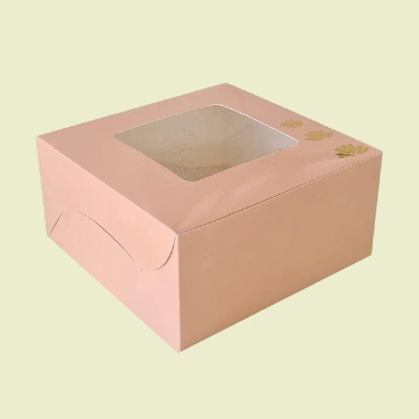 Printed pink cookie boxes