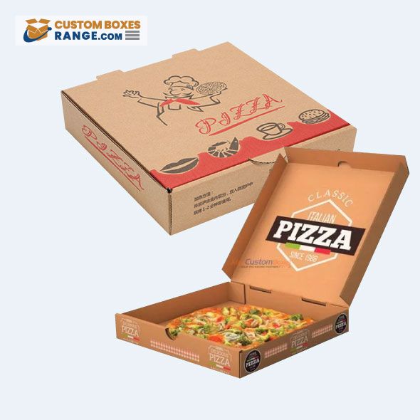 Printed pizza boxes