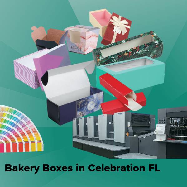Bakery boxes in celebration fl