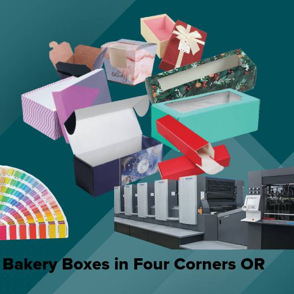 Bakery boxes in four corners or