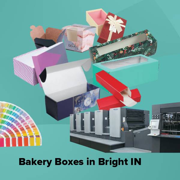 Bakery boxes in bright in