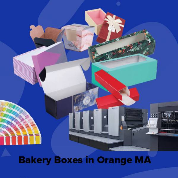 Bakery boxes in orange ma
