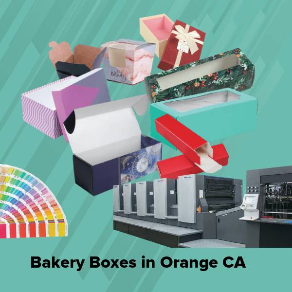 Bakery boxes in orange ca