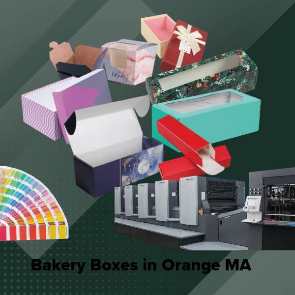 Bakery boxes in orange ma