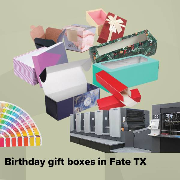 Birthday gift boxes in fate tx