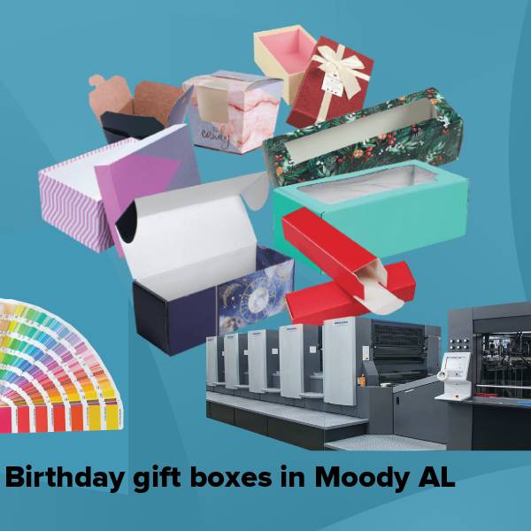 Birthday gift boxes in moody al