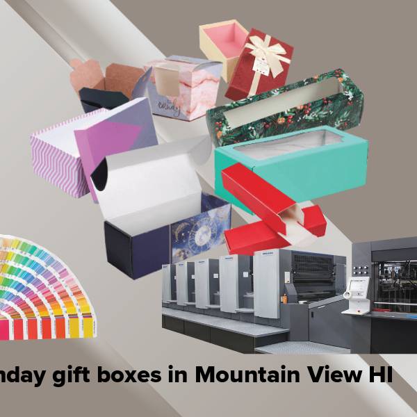 Birthday gift boxes in mountain view hi