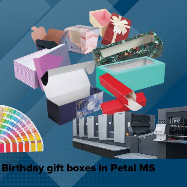 Birthday gift boxes in petal ms