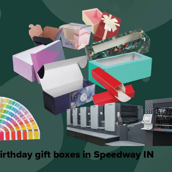 Birthday gift boxes in speedway in