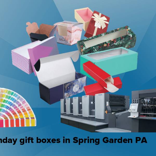 Birthday gift boxes in spring garden pa